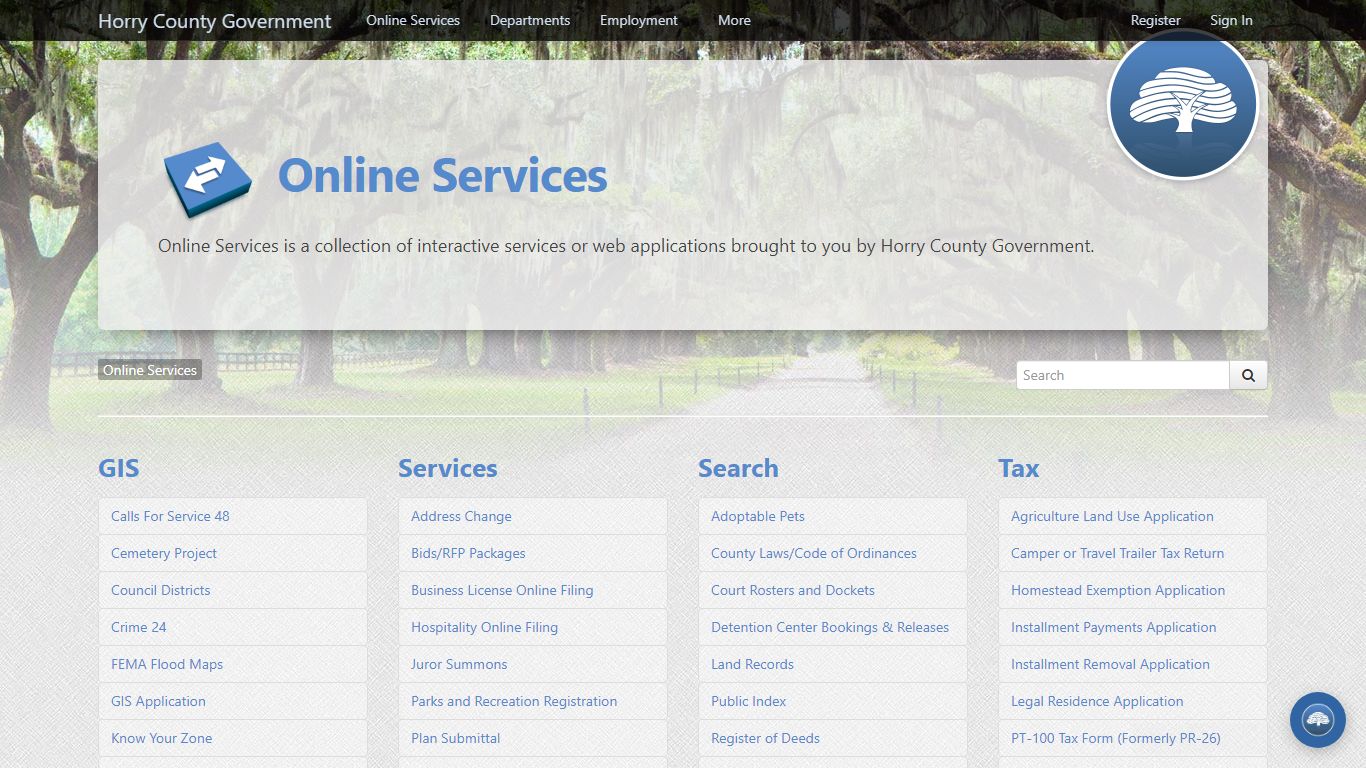 Online Services - Horry County Government